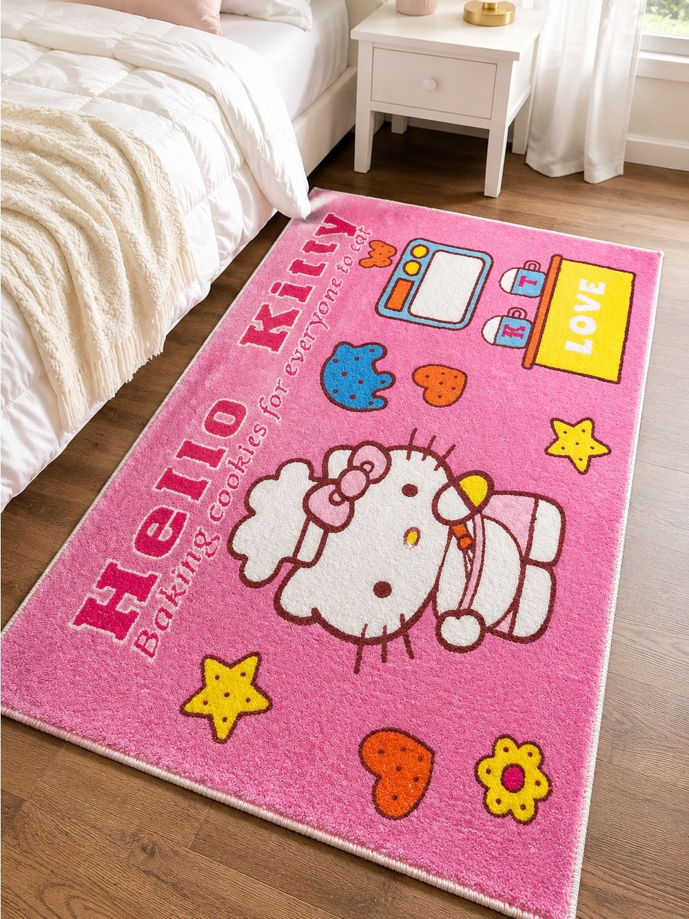Hello Kitty Pink Area Rug – 30 x 20 Inches